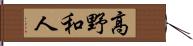 高野和人 Hand Scroll