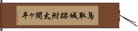 鳥取城跡附太閤ヶ平 Hand Scroll