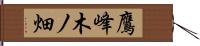 鷹峰木ノ畑 Hand Scroll