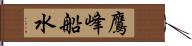 鷹峰船水 Hand Scroll