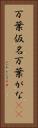 万葉仮名 Vertical Portrait