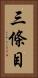 三條目 Vertical Portrait
