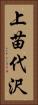 上苗代沢 Vertical Portrait