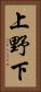 上野下 Vertical Portrait