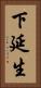 下延生 Vertical Portrait