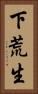 下荒生 Vertical Portrait