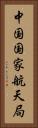 中国国家航天局 Vertical Portrait
