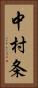 中村条 Vertical Portrait