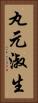丸元淑生 Vertical Portrait