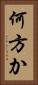 何方か Vertical Portrait