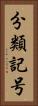 分類記号 Vertical Portrait