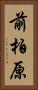 前柏原 Vertical Portrait