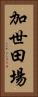 加世田場 Vertical Portrait