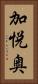 加悦奥 Vertical Portrait