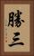 勝三 Vertical Portrait