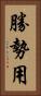 勝勢用 Vertical Portrait