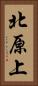 北原上 Vertical Portrait