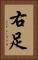 右足 Vertical Portrait