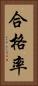 合格率 Vertical Portrait