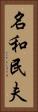 名和民夫 Vertical Portrait