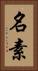 名素 Vertical Portrait