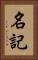 名記 Vertical Portrait