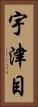 宇津目 Vertical Portrait