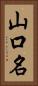 山口名 Vertical Portrait