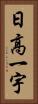 日高一宇 Vertical Portrait