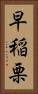 早稲栗 Vertical Portrait