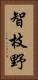 智枝野 Vertical Portrait