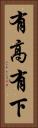 有高有下 Vertical Portrait