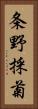 条野採菊 Vertical Portrait