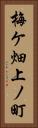 梅ケ畑上ノ町 Vertical Portrait