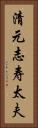 清元志寿太夫 Vertical Portrait
