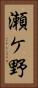 瀬ケ野 Vertical Portrait