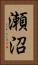 瀬沼 Vertical Portrait
