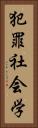 犯罪社会学 Vertical Portrait