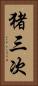 猪三次 Vertical Portrait