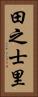 田之士里 Vertical Portrait