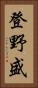 登野盛 Vertical Portrait