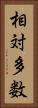 相対多数 Vertical Portrait