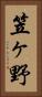 笠ヶ野 Vertical Portrait