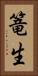 篭生 Vertical Portrait