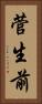 菅生前 Vertical Portrait