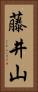 藤井山 Vertical Portrait
