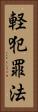 軽犯罪法 Vertical Portrait