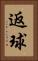 返球 Vertical Portrait