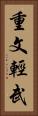 重文輕武 Vertical Portrait