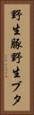 野生豚 Vertical Portrait